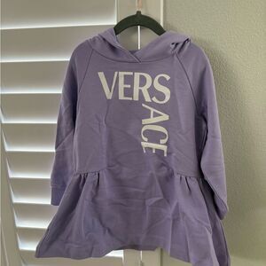 Brand new with tags Versace Purple Sweatshirt Dress size 4